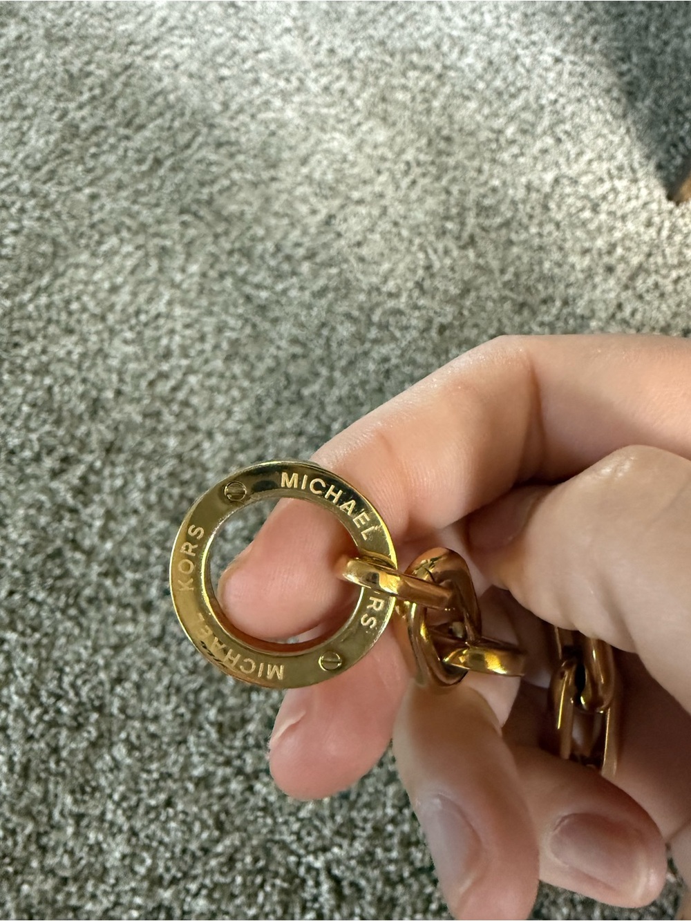 Michael Kors Gold Crystal Toggle Link Bracelet - Picture 9 of 9